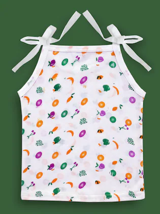 100% Organic Cotton Muslin Jabla for Newborns & Toddlers - Soft, Breathable, Unisex Baby Vest (Set of 4) | Sleeveless & Half-Sleeve Shirts | Skin-Friendly & Lightweight - Image 2