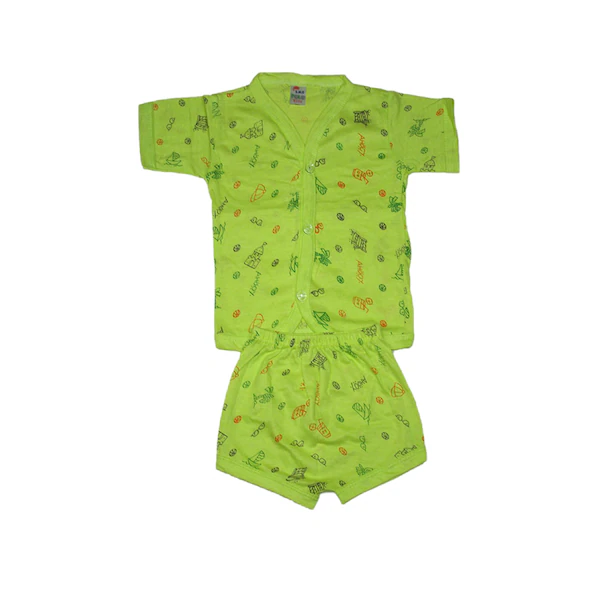 Newborn Baby Dress Combo Pack of 5 Pure Cotton Colour Half Sleeve Jhabla 6-9 Months - Image 2